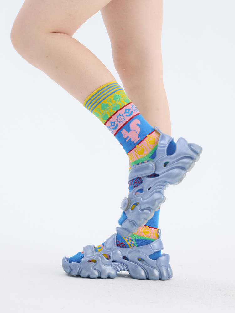 Geometric Knitwear Vintage Socks【s0000017701】