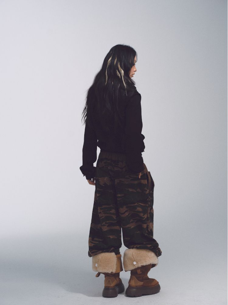 CAMOUFLAGE LOW RISE SWEATPANTS [S0000010741]