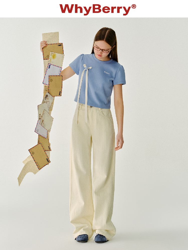Bow Flutter T-shirt Short Sleeve【s0000011972】