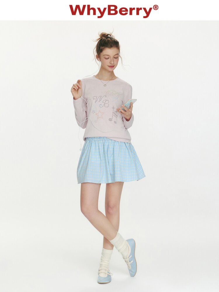 Berry Waltz Printed Thin T-Shirt【s0000015673】