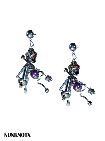 Handmade Space Odyssey Punk Earrings【s0000018878】
