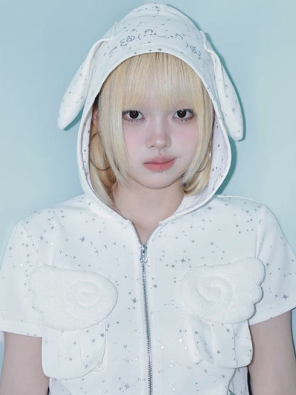 Hot Rhinestone White Vest Jacket【s0000012334】