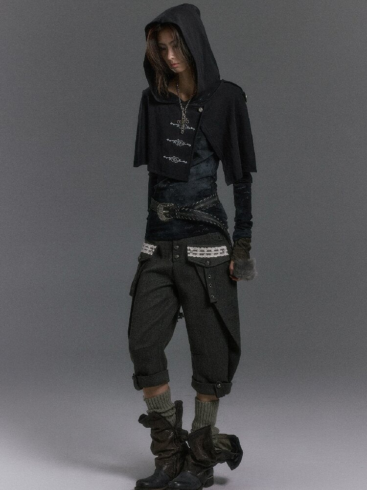 Embossed Silver Lettered Hooded Knit【s0000019236】