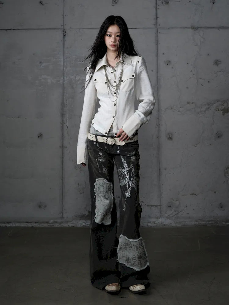 Leather Detachable Long-Sleeved Shirt【s0000014119】