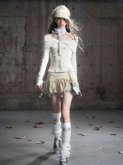 Drilling Long Sleeve Knit Sweater【s0000013888】