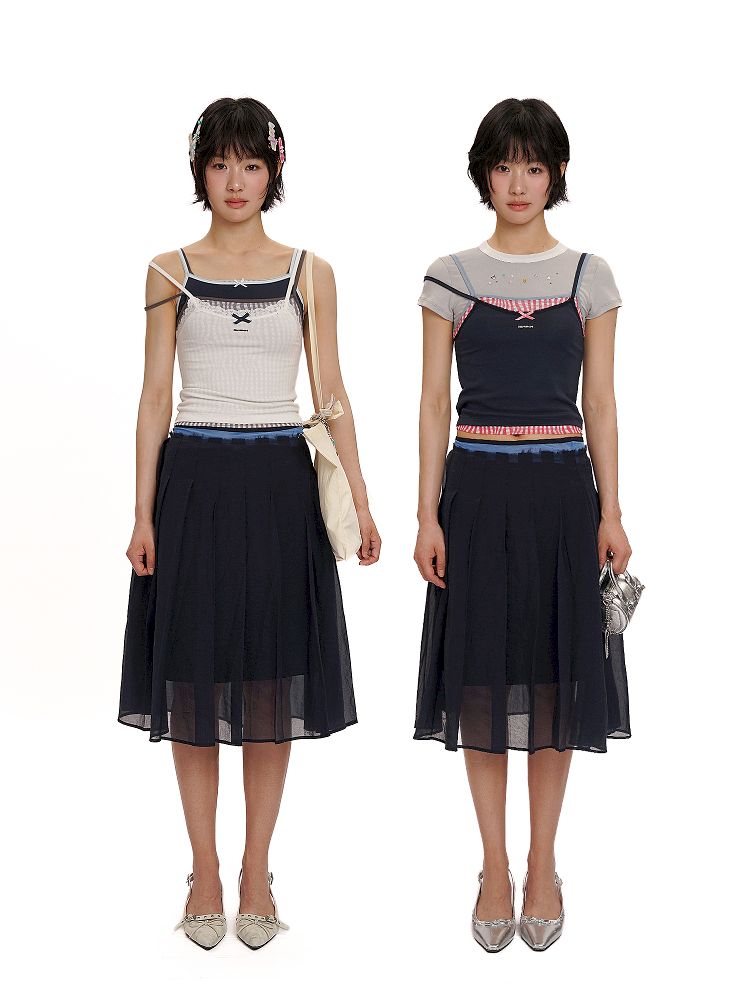 Elastic Waist Head Peplum Half Skirt【s0000012495】