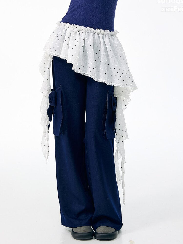 Polka Dot Design Layered One Piece【s0000017872】