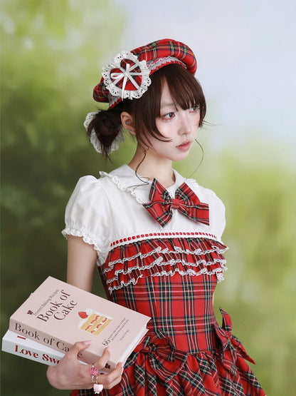 Red Vintage Antique Lolita Beret【s0000016558】