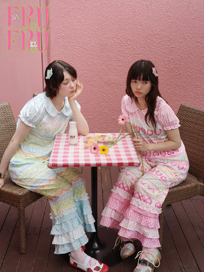 Fruit Plaid Casual Versatile Pants【s0000017766】