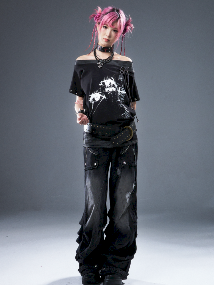 Casual loose-fitting top T-shirt【s0000012947】