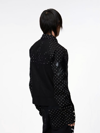 Retro Polka Dot Applique Jacket【s0000018208】