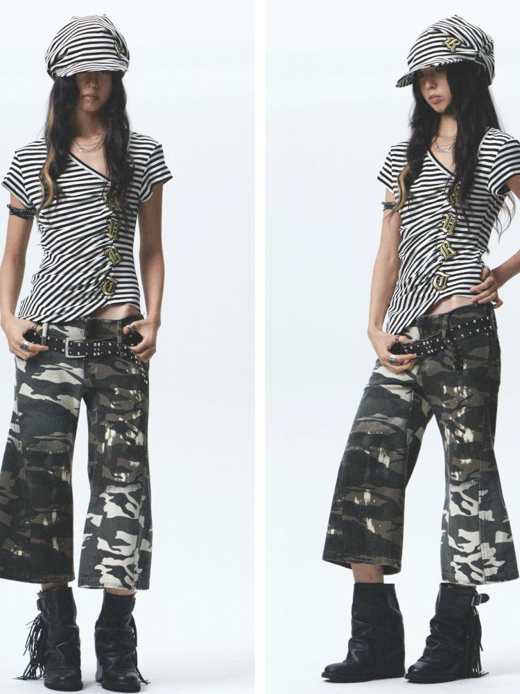 Two-color shaped pile hat【s0000012687】