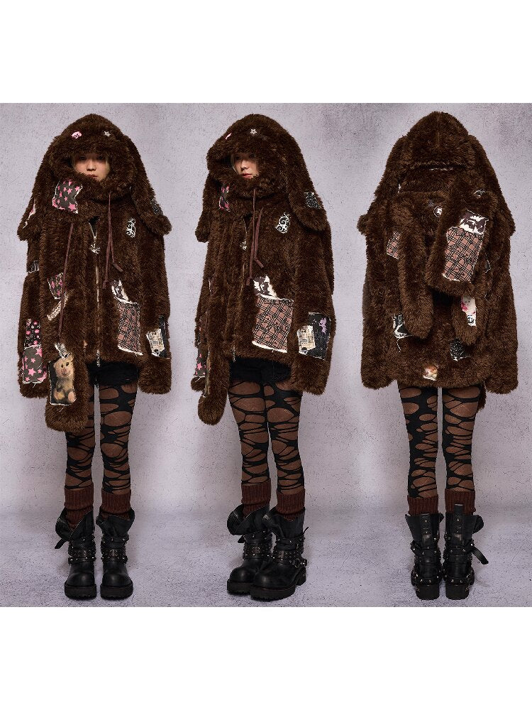 Lop Rabbit Doll Hat Scarf【s0000019135】