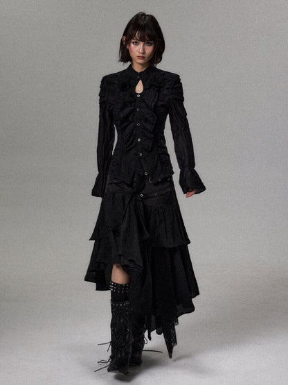 Court Punk Irregular Patchwork Skirt【s0000018501】