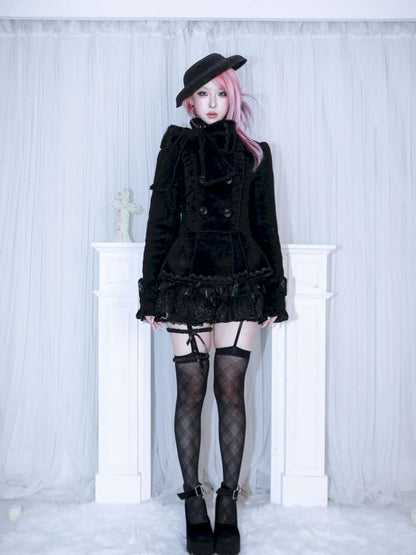 Detachable Big Bow Woolen Coat【s0000014682】