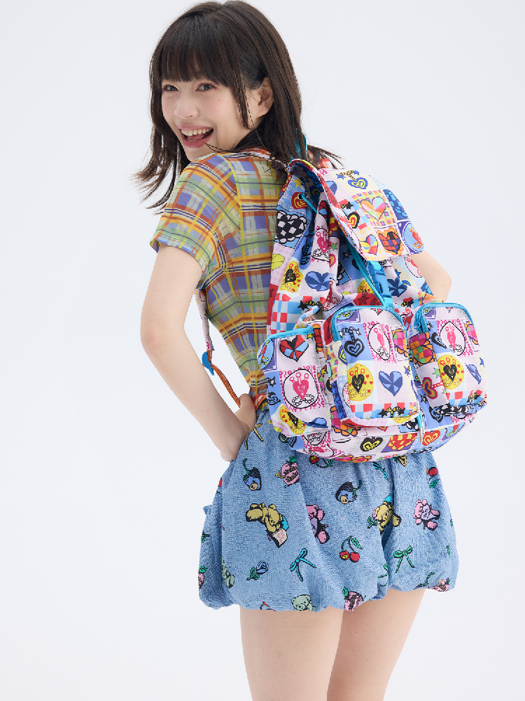 Heart Drawstring Shoulder Bag【s0000017703】
