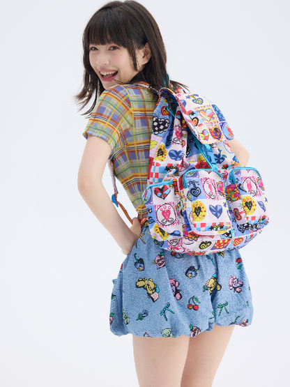 Heart Drawstring Shoulder Bag【s0000017703】