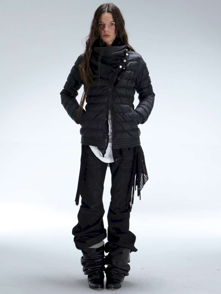 Original Pile Collar Slim Short Down Jacket【s0000014710】