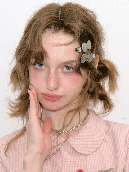Vintage Bow Metal Hair Clip【s0000017887】