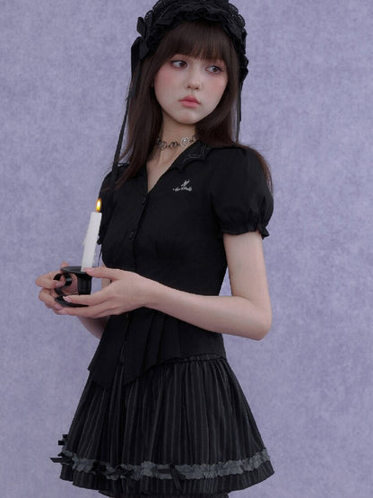 Black Forest Slimming Skirt Pants【s0000016645】