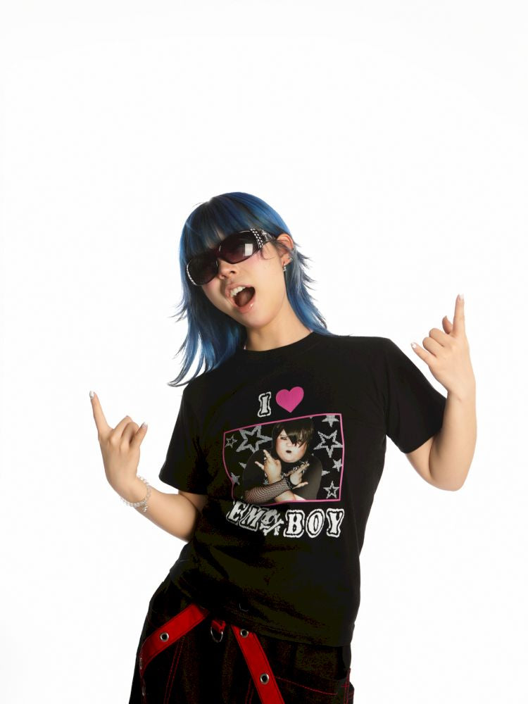 Abipunk rock slogan T-shirt【s0000013173】