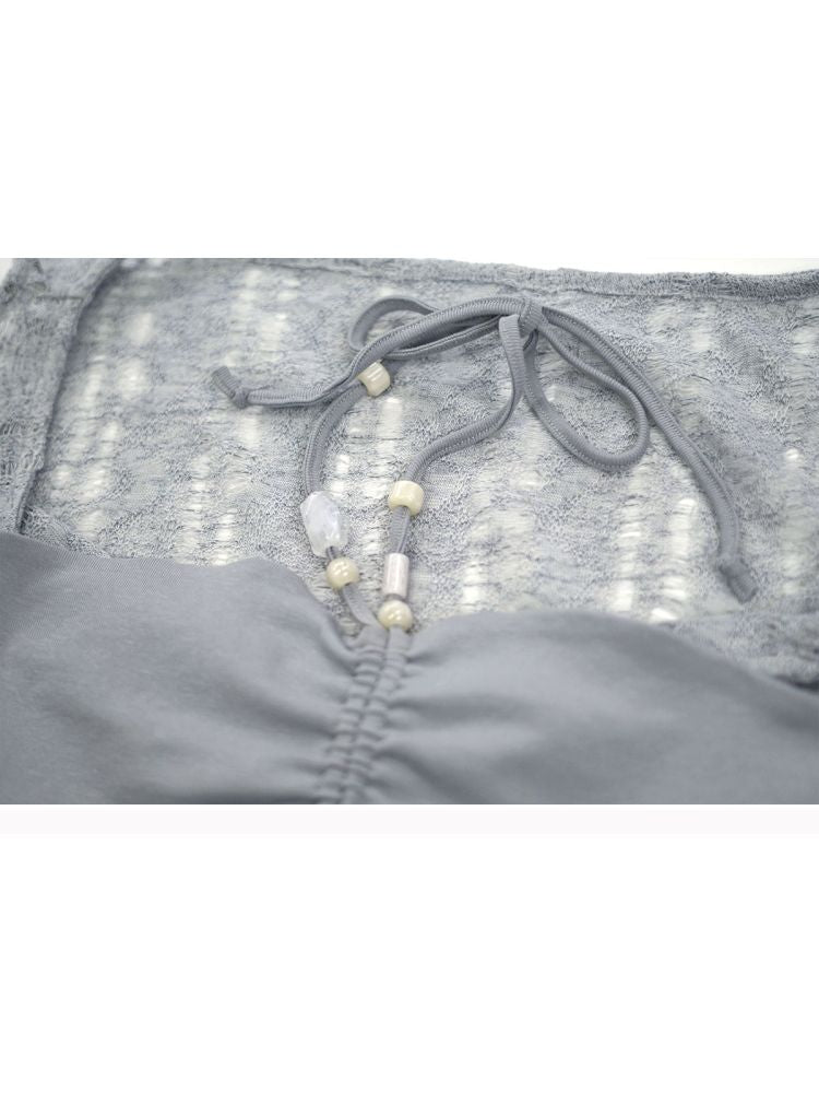 Hollow Swing Neck Sleeveless Blouse【s0000012644】