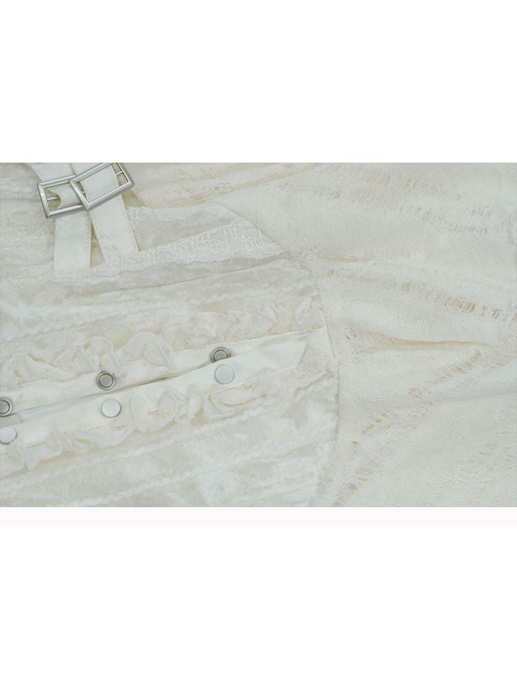 Patchwork Lattice Waisted Dress【s0000013889】