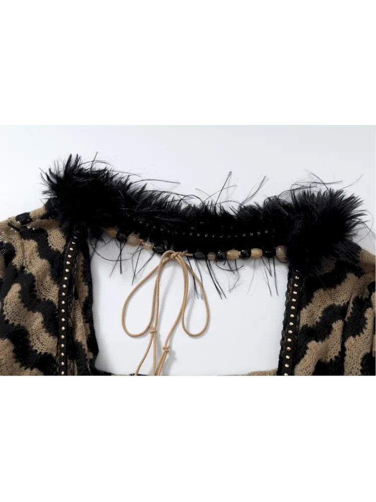 Two-Piece Set Striped Knit Top【s0000013953】