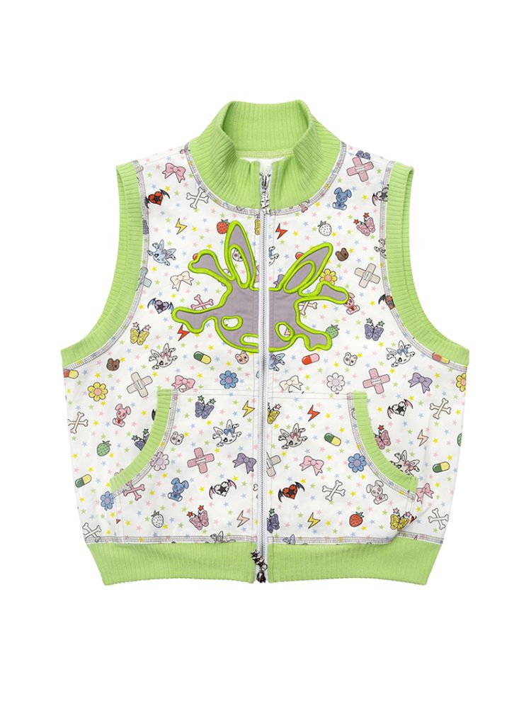 Sticker Printed Vest【s0000012592】