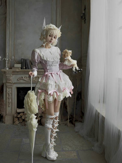 Pull-Up Hem Blouse and Tiered Skirt【s0000014433】