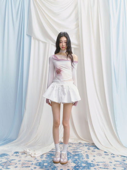 A-line Puffy Half-body Skirt【s0000012153】