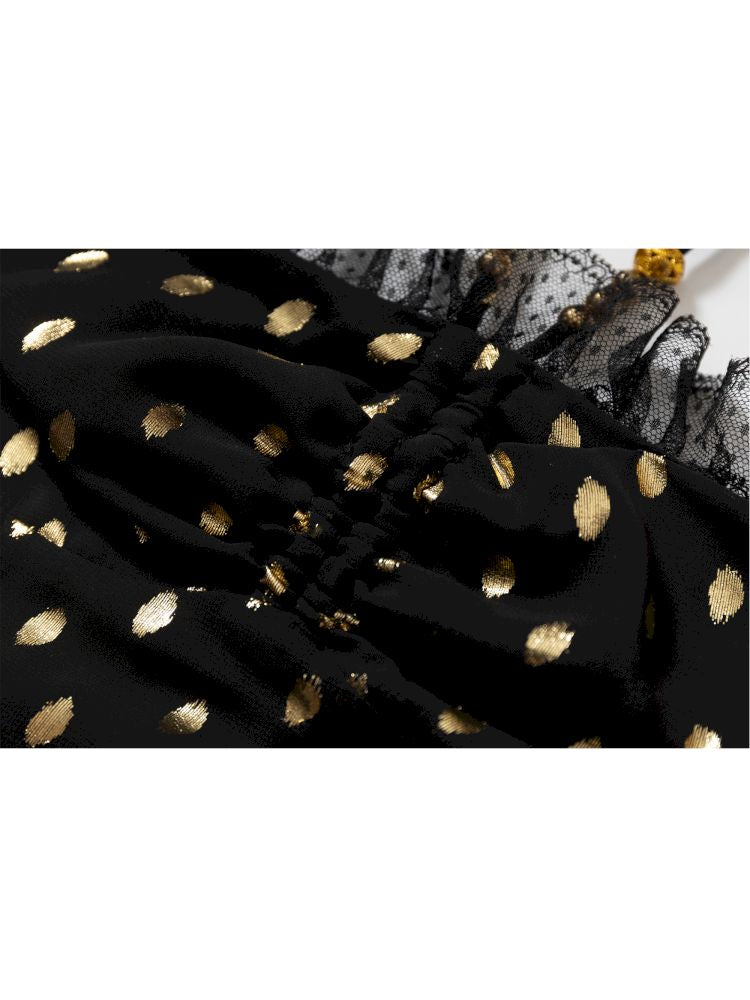 Lace Halter Neck Strapless Dress【s0000012786】