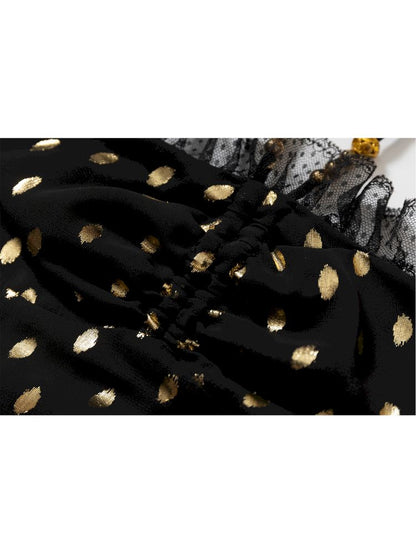 Lace Halter Neck Strapless Dress【s0000012786】