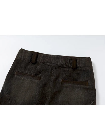 Slim-Fit Flattering Cropped Denim Shorts【s0000013954】