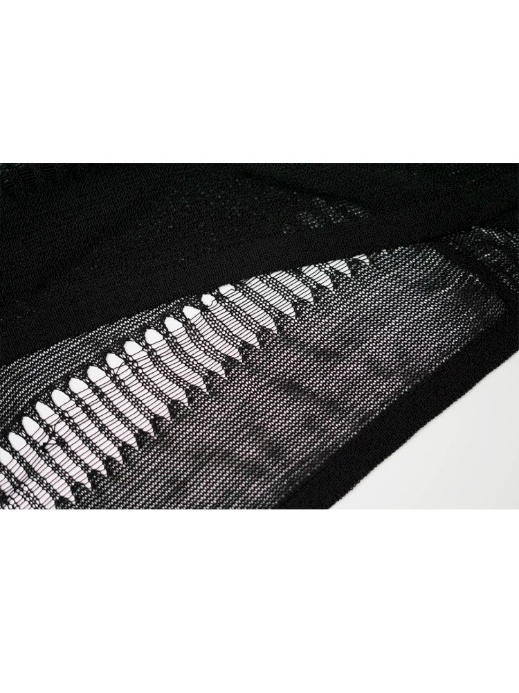 Raglan Cutout Knit Cowl Top【s0000012640】