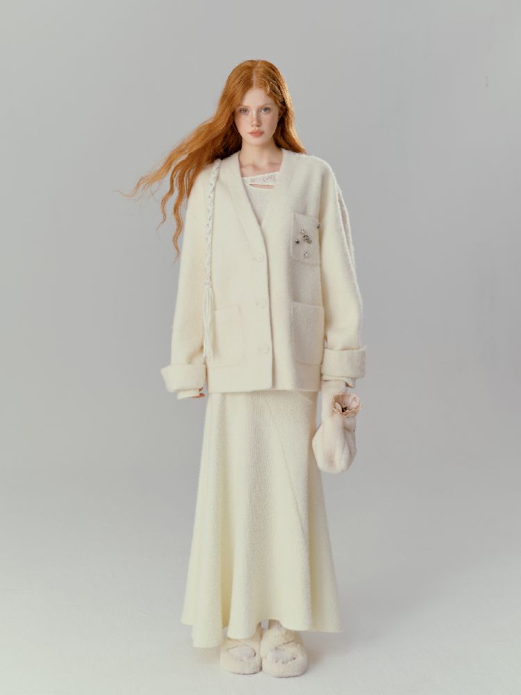 Slim irregular wool knit sweater【s0000012138】