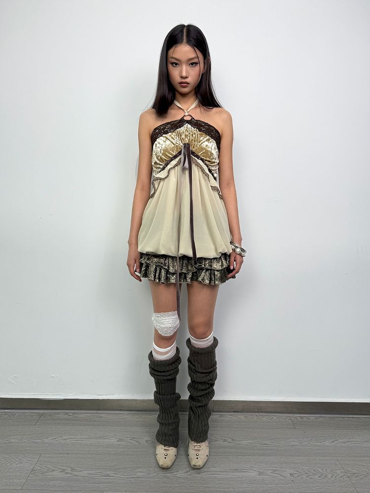 Vacation Halter Plunge Top【s0000012208】