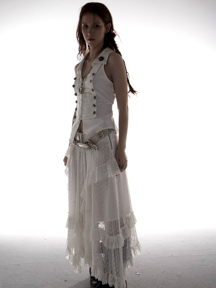 Ruffled Low-Waist Fairy-Style Skirt【s0000012709】