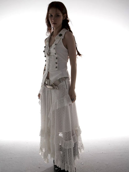 Ruffled Low-Waist Fairy-Style Skirt【s0000012709】