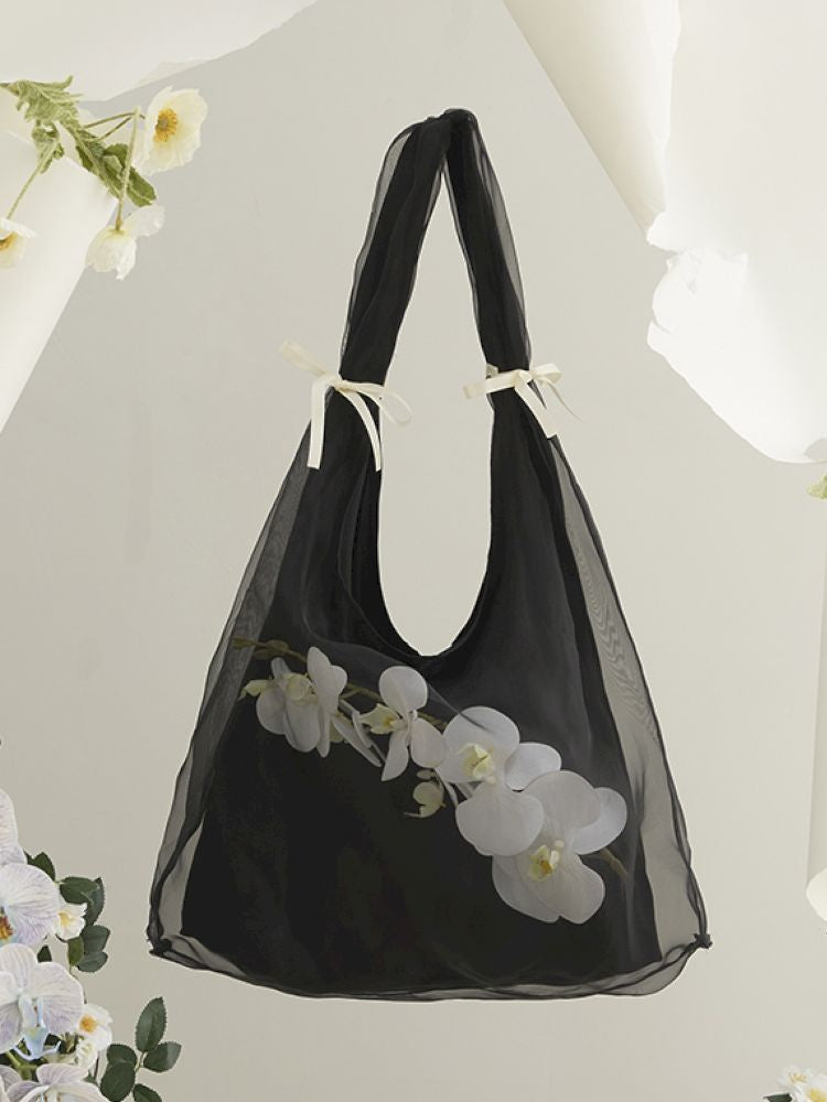 Butterfly Orchid Organza Bag【s0000013592】