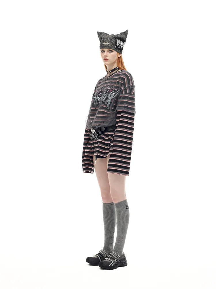 Authentic Two-Piece Striped T-Shirt【s0000014009】