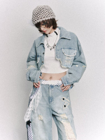 Vintage Millennium Spice Girl Denim Short Jacket【s0000015969】