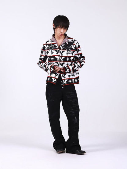 Stand Collar Knitted Cardigan Sweater【s0000018195】
