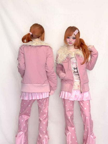 Slim Pocket Plush Collar Jacket【s0000015400】