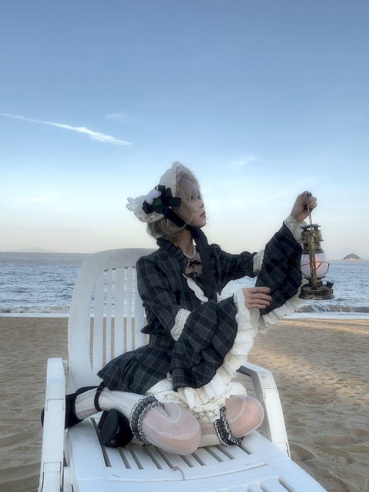 레이스 ji 슬리브 도베 테일 불규칙한 셔츠 [S0000011340]