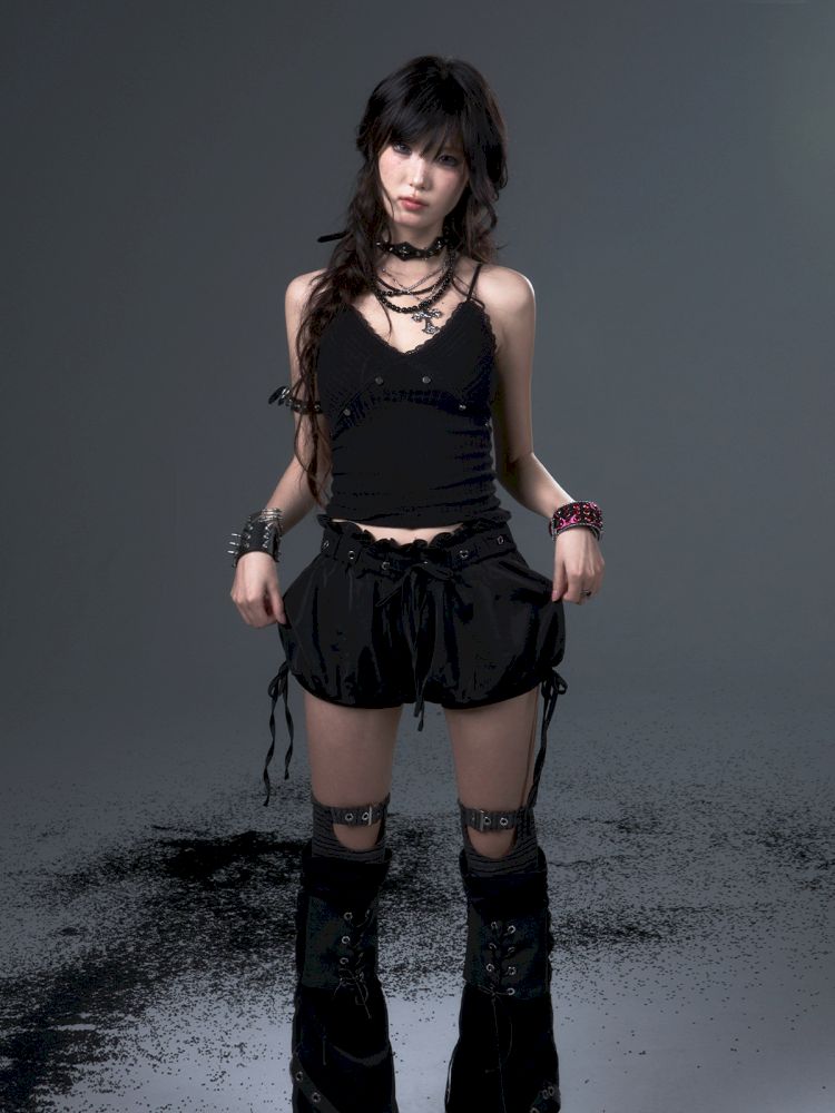 Bow Tie Rope Satin Pod Puffy Skirt【s0000012441】