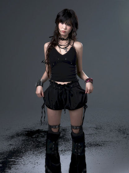 Bow Tie Rope Satin Pod Puffy Skirt【s0000012441】