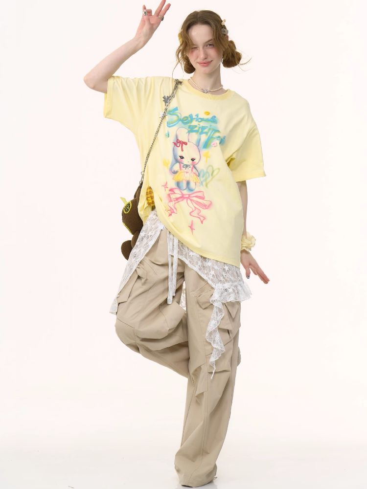 Lace Irregular Hem One Piece【s0000012227】