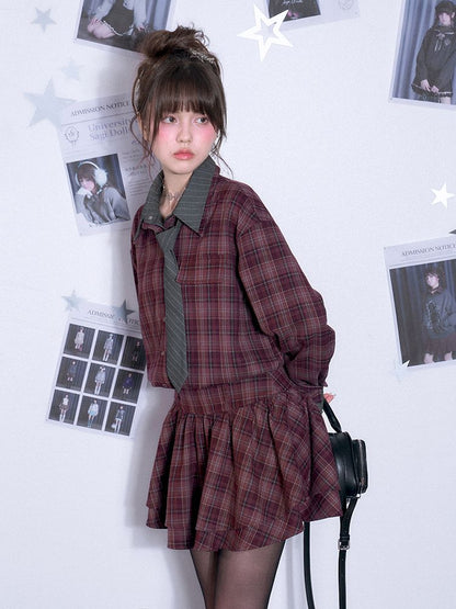 Long Sleeve Petticoat Dress【s0000011664】