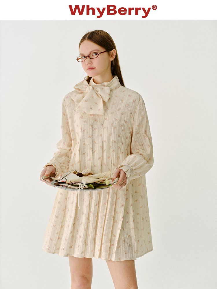 Floral Long Sleeve Dress【s0000011970】